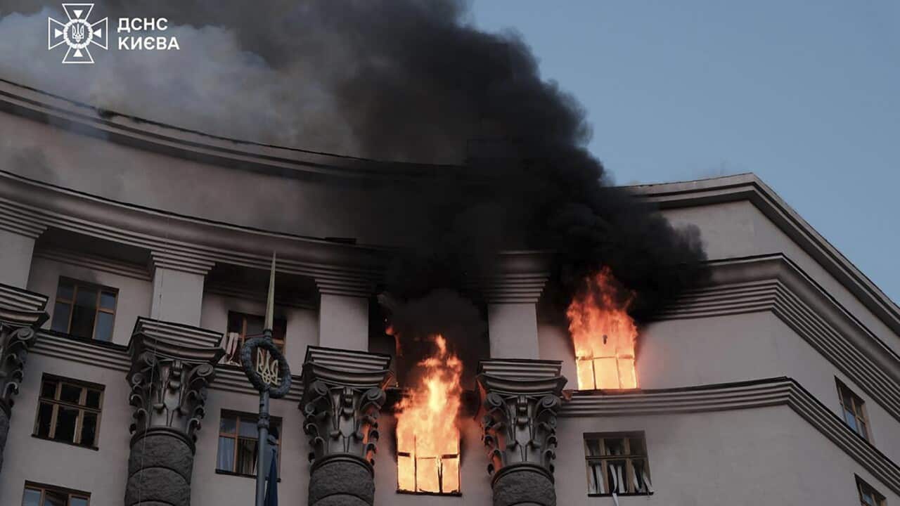 Kiev Officials Clash Over Origins of Government Building Fire: Drone Debris vs. Russian Strike Claims