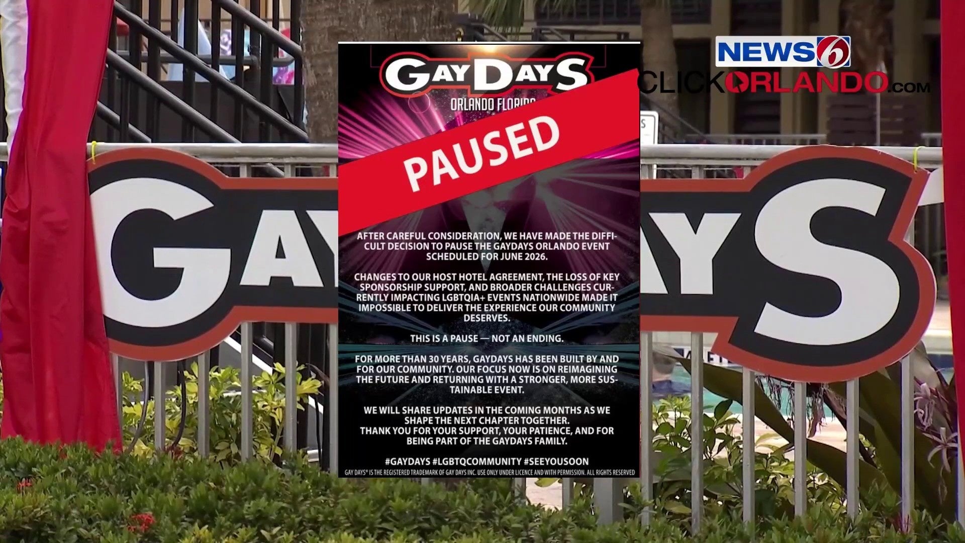 Orlando’s Gay Days Event Paused for One Year Following Sponsor Withdrawals