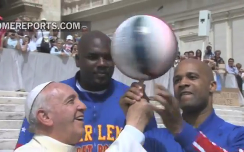 Pope Leo XIV Taught Oldest Basketball Trick by Harlem Globetrotters at St. Peter’s Square